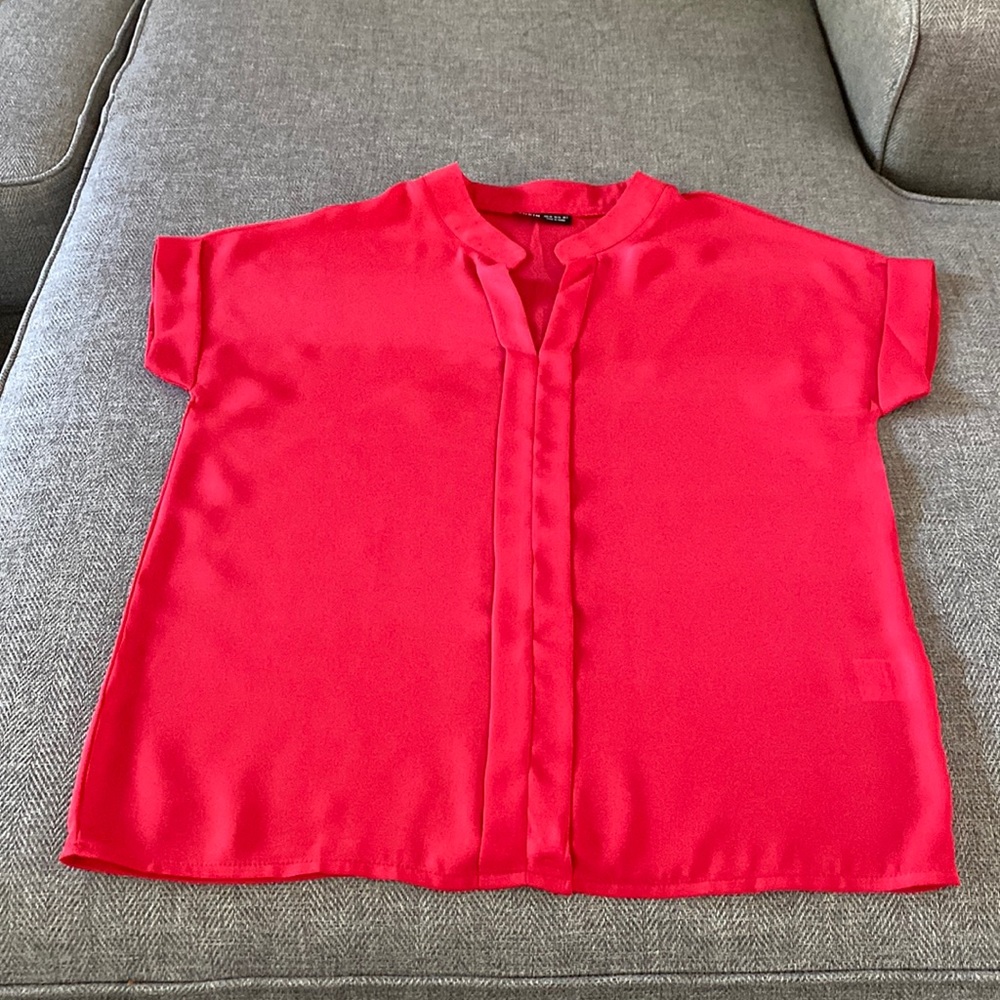 Shrub women’s red blouse hardly worn
